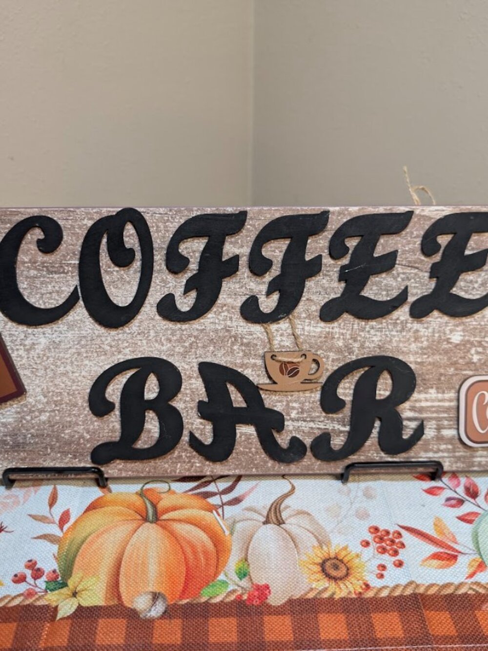 Coffee Bar Farmhouse Kitchen Sign Rustic Wood Wall Decor Coffee Lover Handmade